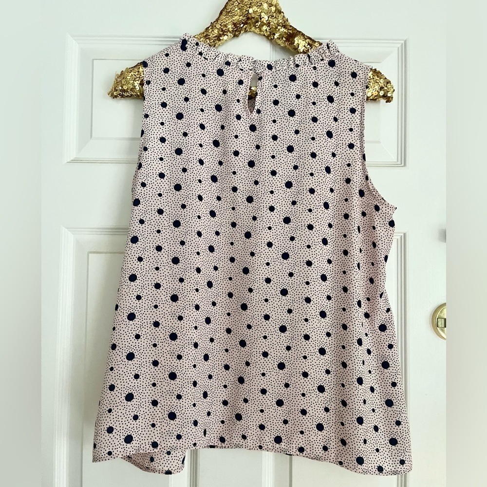 Talbots Multi Dot Shell Blouse Top - Picture 3 of 5